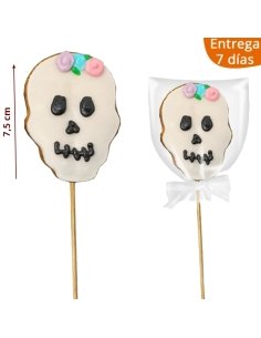 Piruleta Galleta Calavera Catrina Decorada 1ud