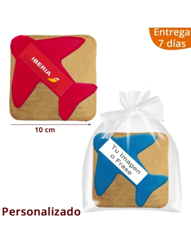Galletas Avión personalizadas con oblea 1ud