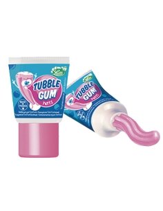 Tubo Chicle Tubble Gum Fresa 18uds