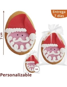 Galletas Decoradas Papa Noel 7cm personalizable