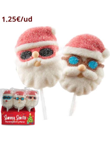 Piruletas Nube Sunny Santa Papa Noel 18uds 35gr Bip Candy