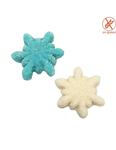 Chuches Copos de Nieve de goma (130uds) 1Kg Vidal Golosinas