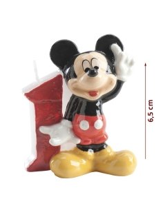 Vela Mickey Mouse Cumpleaños Nº 1 Dekora