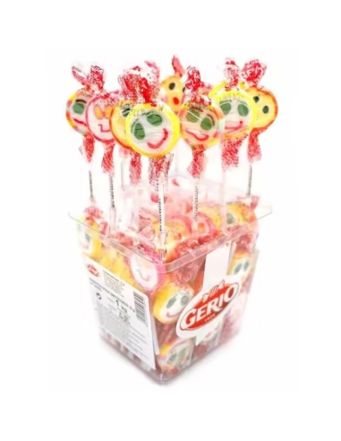 Piruletas Rock Emoticonos 10gr 100uds Gerio