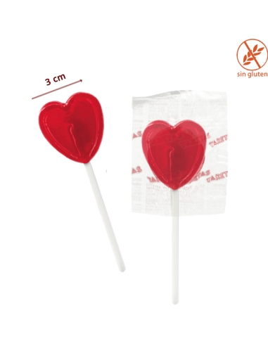 Piruletas Pequeñas Corazón Cereza 145uds Jake Golosinas