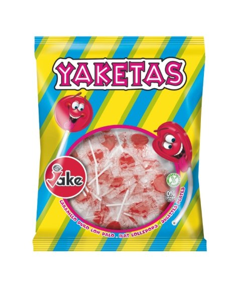 Piruletas Pequeñas Corazón Cereza 145uds Jake Golosinas