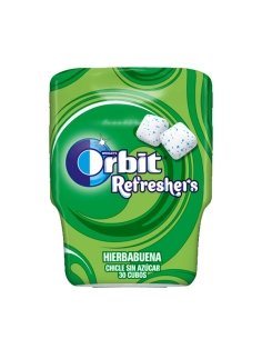 Orbit Refresher's Hierbabuena 30 chicles sin azúcar 6 botes