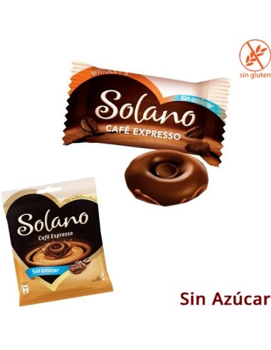 Caramelos Solano Café Expresso sin Azúcar 99gr 12 Bolsitas