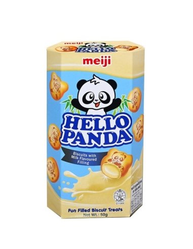 Galletas Hello Panda Crema Leche 50gr 10 cajitas