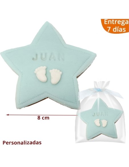 Galleta Estrella de Bautizo Personalizada