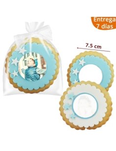 Galletas Redonda Estrellas Con Foto