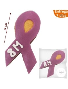 Galletas Lazo Lila Día de la Mujer personalizables