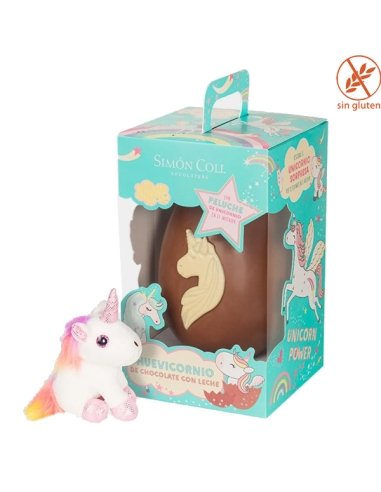 Huevicornio Chocolate Pintado 330Gr Con Muñeco Interior