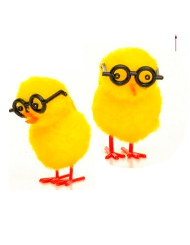 Pollitos Gafas H.Potter Amarillos 24uds para decorar