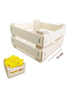 Caja madera fruta pequeña para Mesa Dulce 12cm