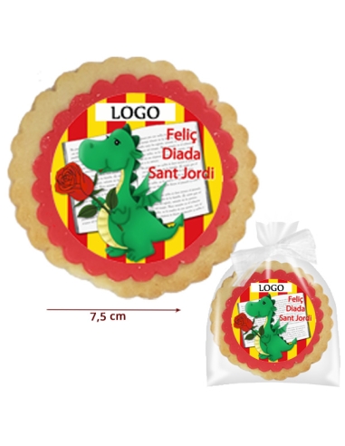 Galletas Redondas Sant Jordi Personalizadas