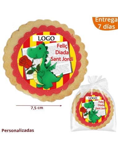 Galletas Redondas Sant Jordi Personalizadas
