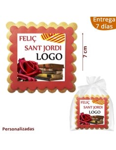 Galletas Cuadradas Sant Jordi Personalizadas