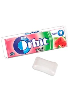 Chicles Orbit Gragea Sandía 30uds sin Azúcar