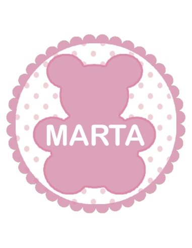 Mesa Dulce Bautizo Rosa Personalizada con etiqueta