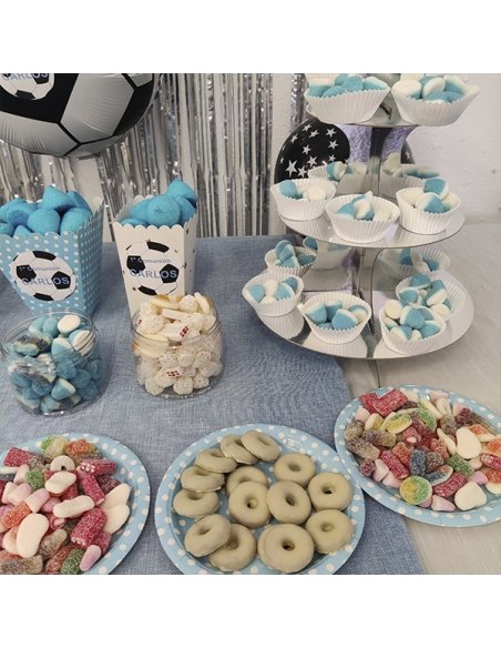 Mesa Chuches Comunión Fútbol Personalizada