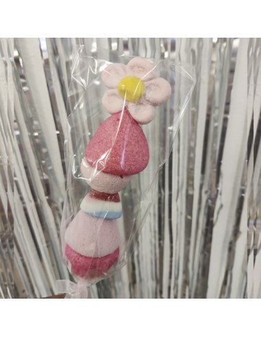 Mesa Dulce Bautizo Rosa Personalizada con etiqueta