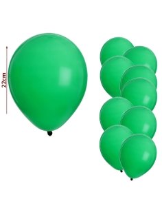 Globos de Látex Verde 22cm 10uds