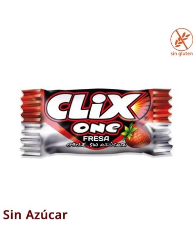 Chicles Clix One sabor Fresa 200uds