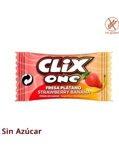 Chicle Clix One Plátano y Fresa 200uds