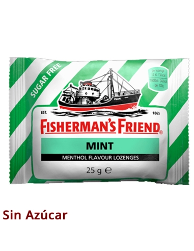 Caramelos Fisherman's Menta 12uds Sin Azúcar