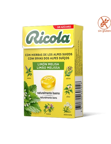 Caramelos Ricola Limón Melisa 50gr 10 cajitas