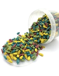 Cacahuetes garrapiñados colores Capirotes 2Kg Tarro