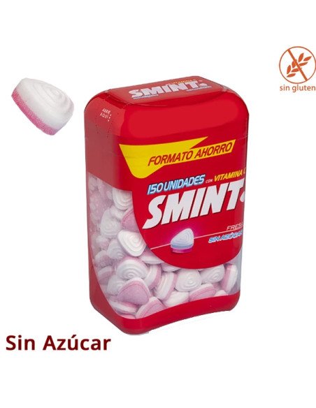 Caramelos Smint Mint XXL sabor Fresa 8 botes de 150uds