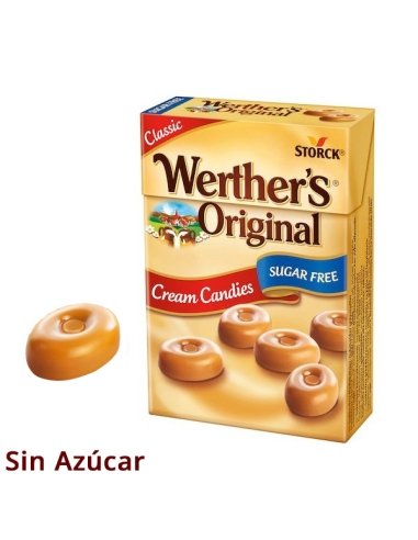 Cajetilla Caramelos Werther's Original Sin Azúcar 12uds