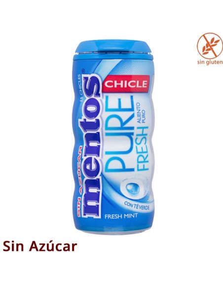 Mentos chicle Menta Fresca 15 chicles 10 Botes