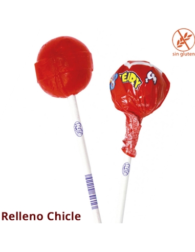 Chupa Cereza con chicle Fini Pop Cherry Gum Cereza 100uds