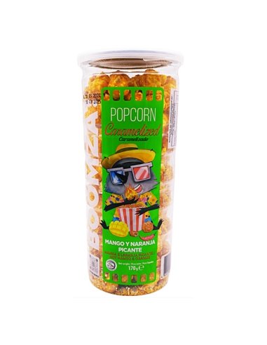 Palomitas Caramelizadas Mango y Naranja picante BOOMZA Bote 170gr