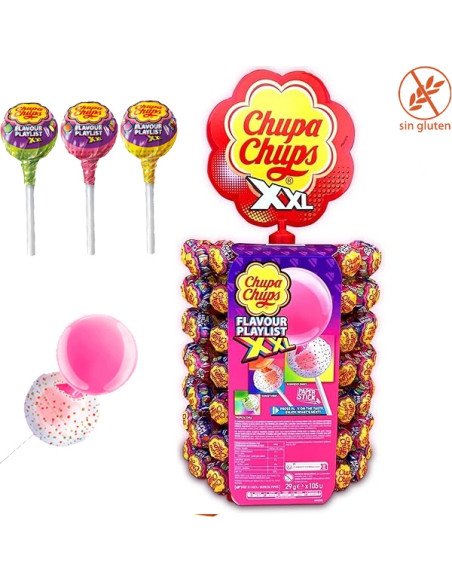 Rueda Caramelos Chupa Chups XXL Playlist relleno chicle 200uds