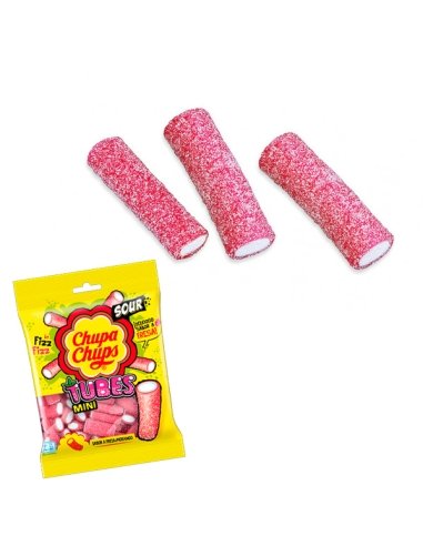 Tubes de Fresa Pica 150gr 18 Bolsitas de Chupa Chups