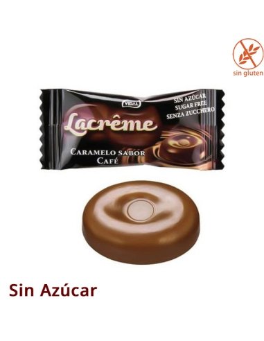 Caramelos Lacreme de café sin azúcar 300uds Vidal Golosinas