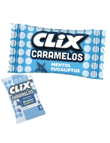Clix Caramelos Mentol Eucalipto sin azúcar 20 bolsitas de 10uds