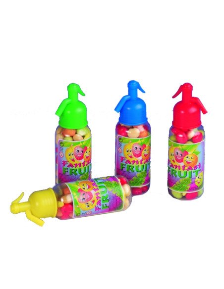 Sifones rellenos caramelos de frutas 12uds JISA
