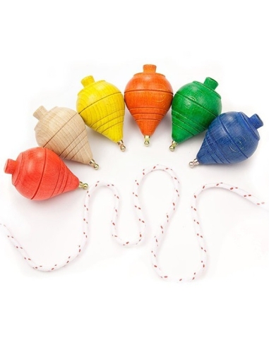 Peonzas o Trompos de colores 12uds