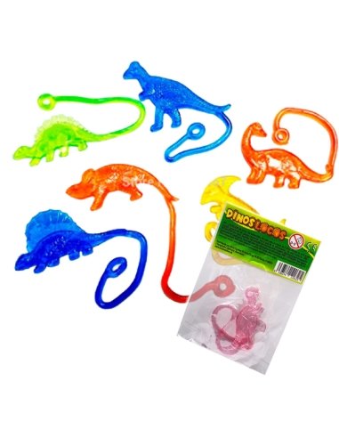 Gomas elásticas Dinos Locos 48uds Cool Candies