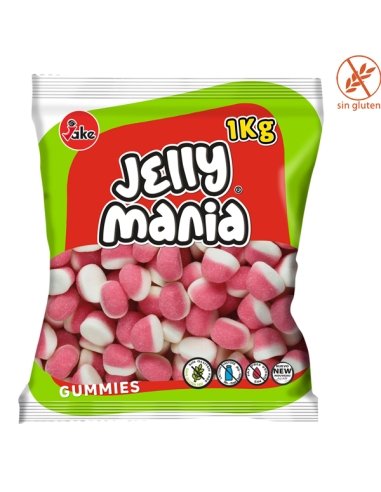 Besos de Fresa Goma 1Kg Jake Golosinas
