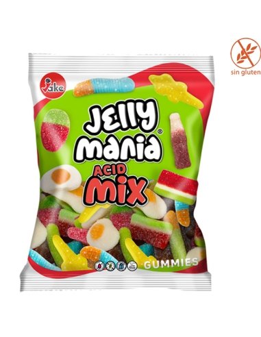 Jelly Mania Mix ácido chuches surtido pica 1kg Jake Golosinas
