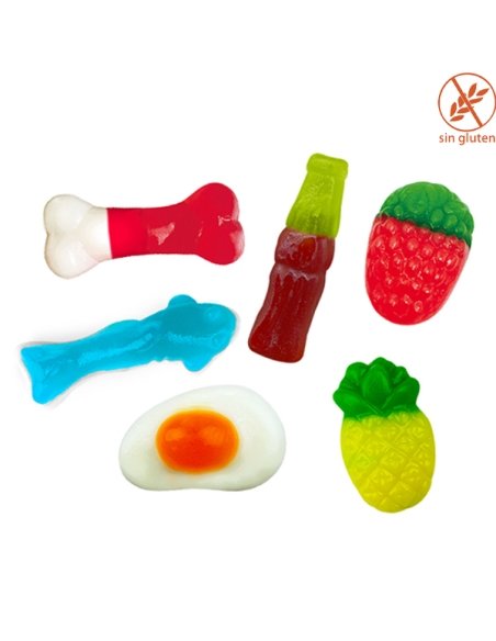 Jelly Mania Clasic mix brillo chuches surtidos 1Kg Jake Golosinas