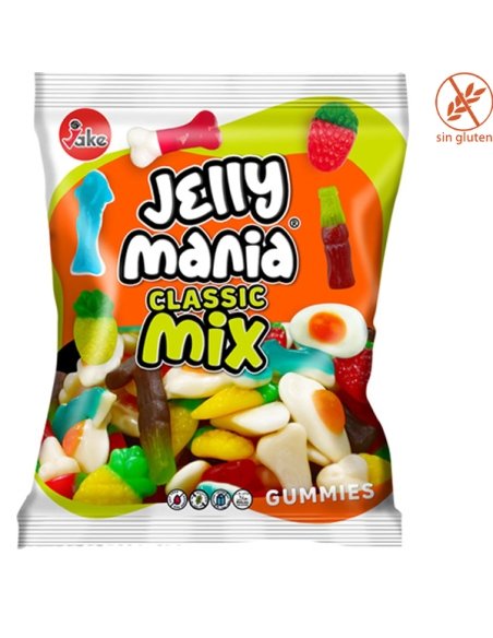 Jelly Mania Clasic mix brillo chuches surtidos 1Kg Jake Golosinas