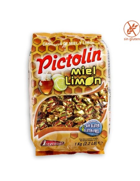 Caramelos Pictolín sabor Miel y Limón 1Kg Intervan