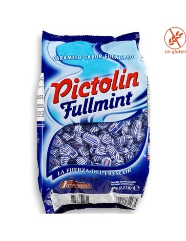 Caramelos Pictolín Fullmint Menta extra fuerte 1Kg Intervan